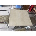 Márványhatású asztalok - mű rattan székek (leírásban az árak!) Éttermi berendezések  (használt)